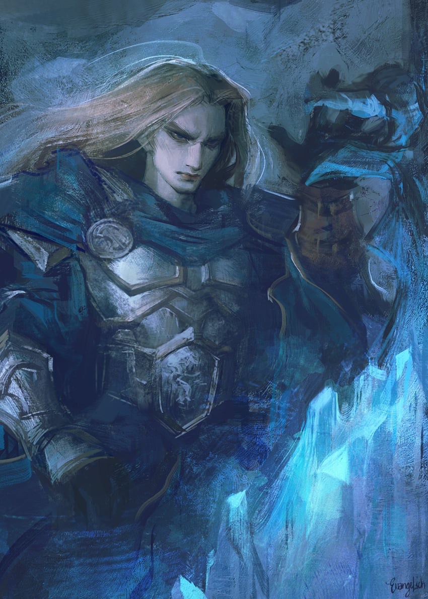 arthas menethil (warcraft and 1 more) drawn by nat_the_lich