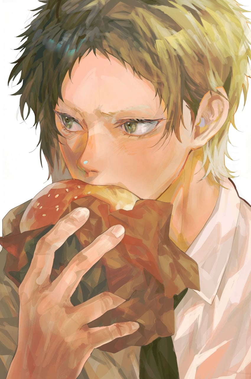 akutagawa ryuunosuke (bungou stray dogs) drawn by nikoeqo