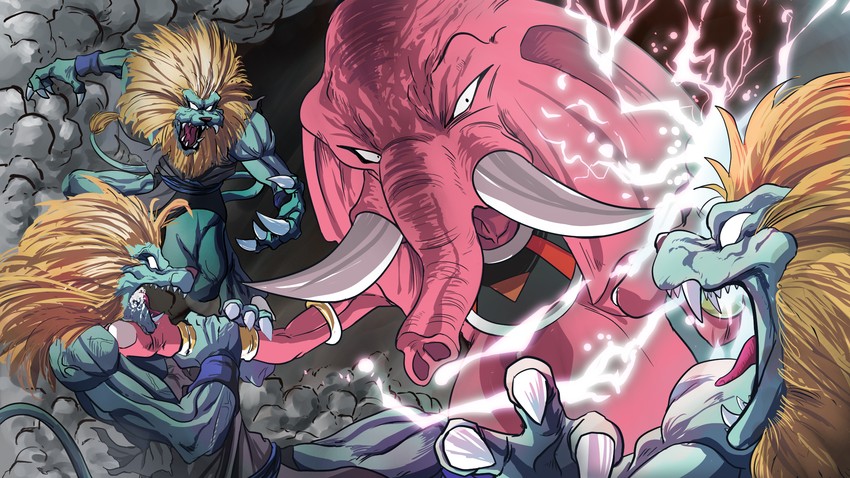 rumush (dragon ball and 1 more) drawn by greymon_(nodoame1215)