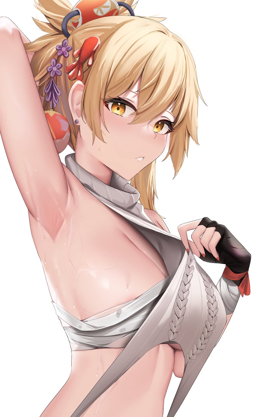 yoimiya (genshin impact) drawn by skai_kun