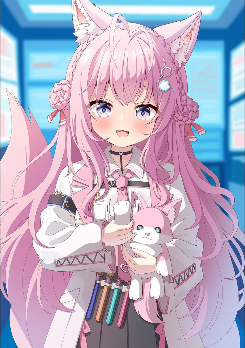 hakui koyori and kokoro (hololive) drawn by azel_(laevateinn495)