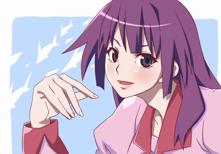 senjougahara hitagi (monogatari and 1 more) drawn by tsurugi_(artist)