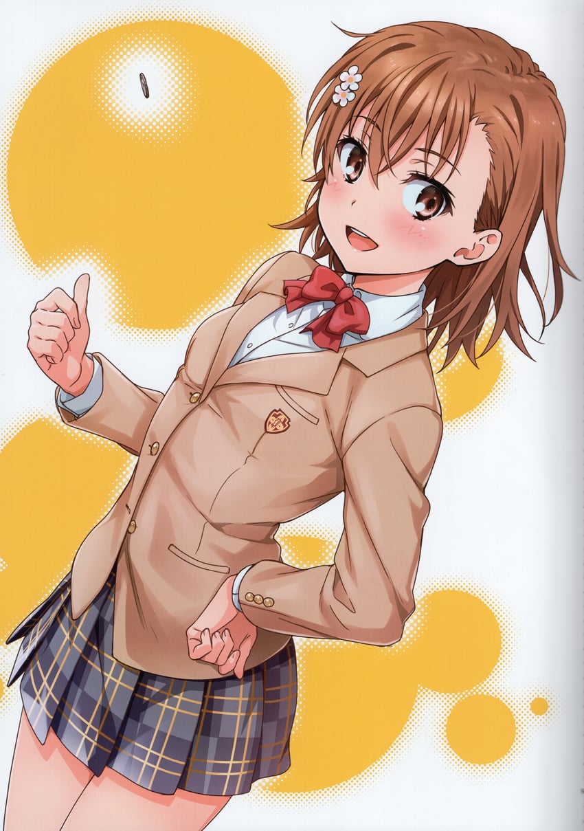 misaka mikoto (toaru majutsu no index and 1 more) drawn by isshi_pyuma
