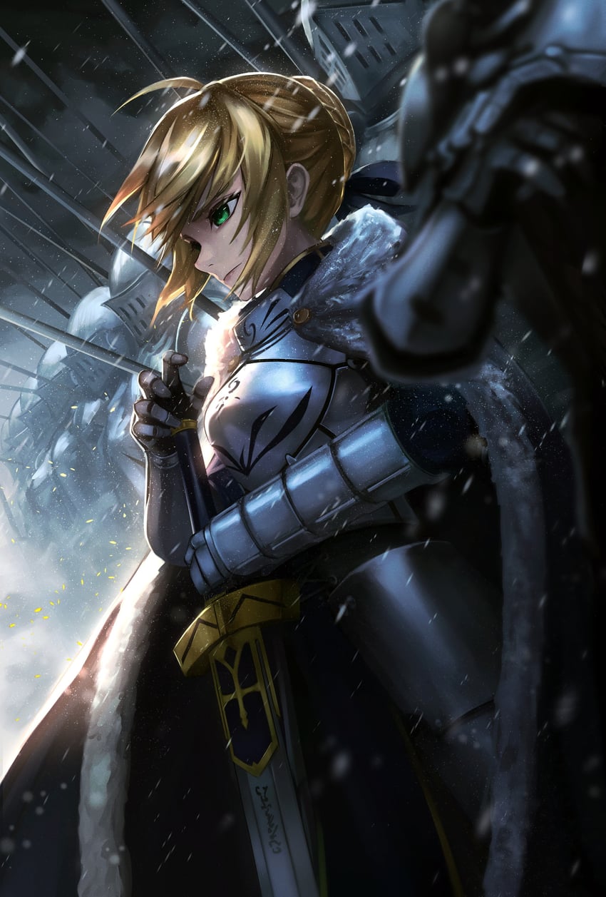 artoria pendragon (fate and 2 more) drawn by fuzumie