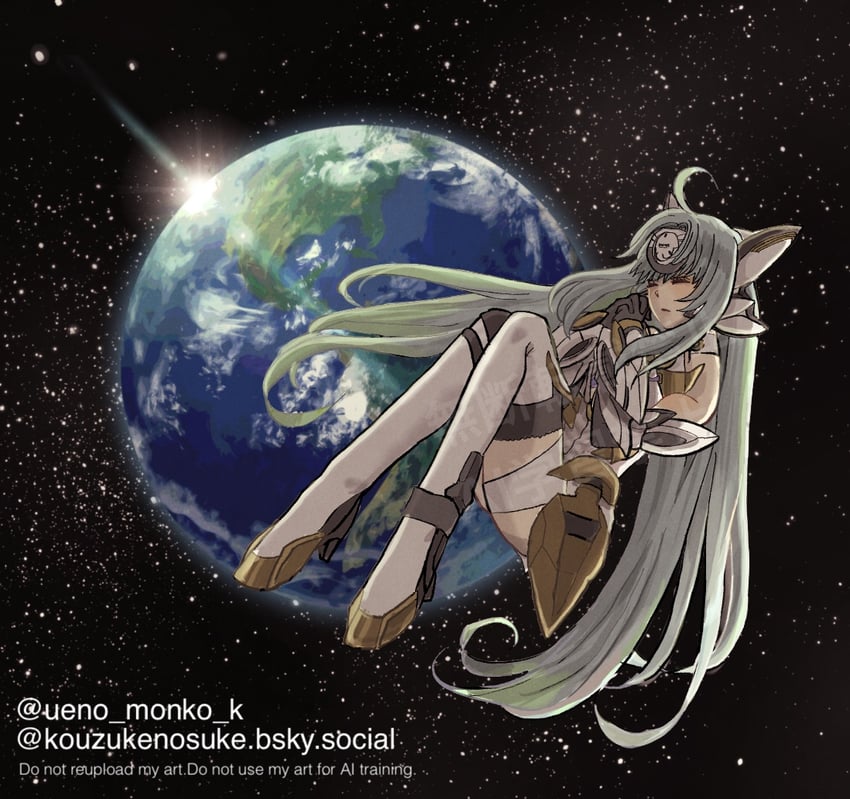 kos-mos and kos-mos ver. 4 (xenosaga and 1 more) drawn by ueno_monko_k