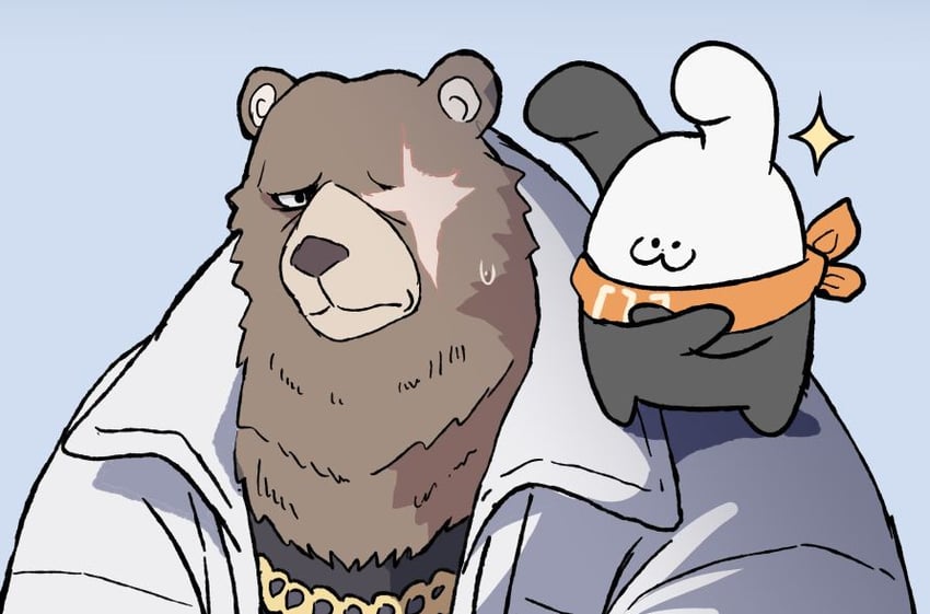 eous and ben bigger (zenless zone zero) drawn by ryulabo