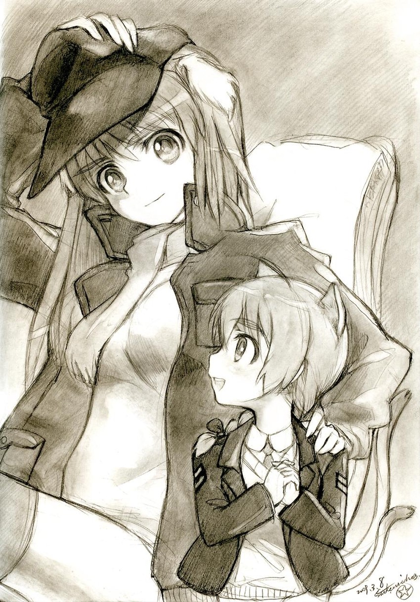 lynette bishop and wilma bishop (world witches series and 2 more) drawn by kisetsu