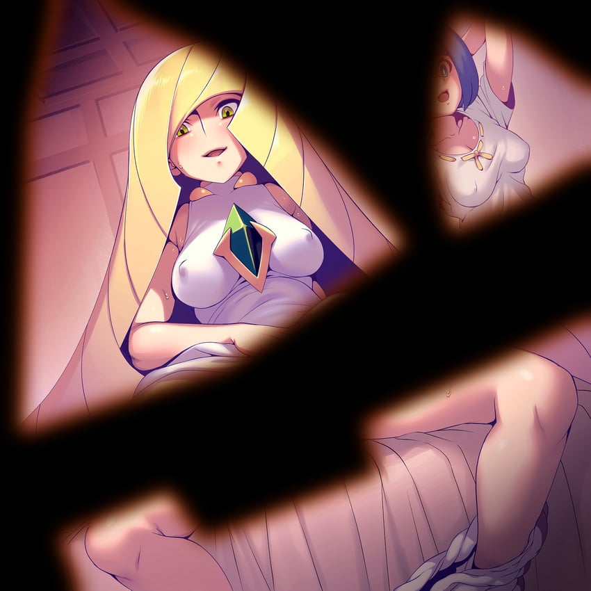 lusamine and lana's mother (pokemon and 1 more) drawn by ero_kaeru
