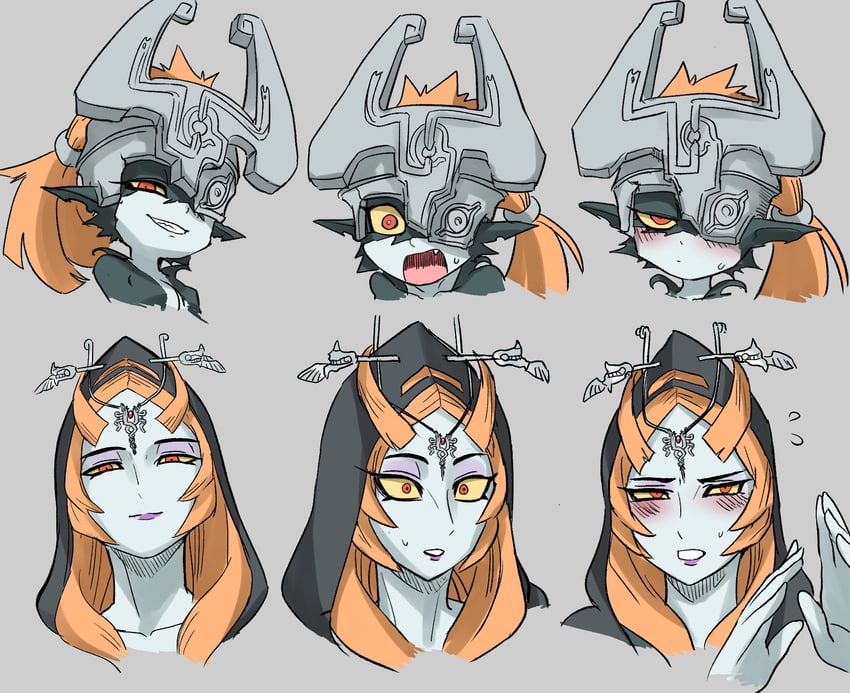 midna (the legend of zelda and 1 more) drawn by nasu_(ilo_a5)