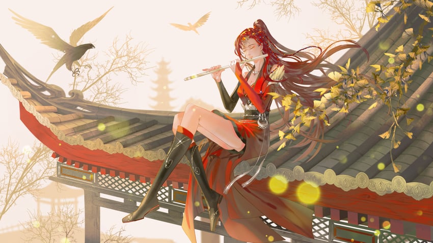 bi ting (xia lan) drawn by xia_lan_bi_ting_chao_hua