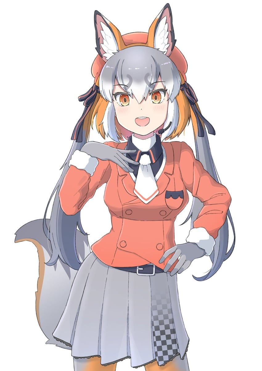 island fox (kemono friends and 1 more) drawn by ikacho_(_ika_cho)