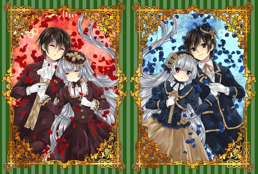 victorica de blois and kujou kazuya (gosick and 2 more) drawn by harugamitsu