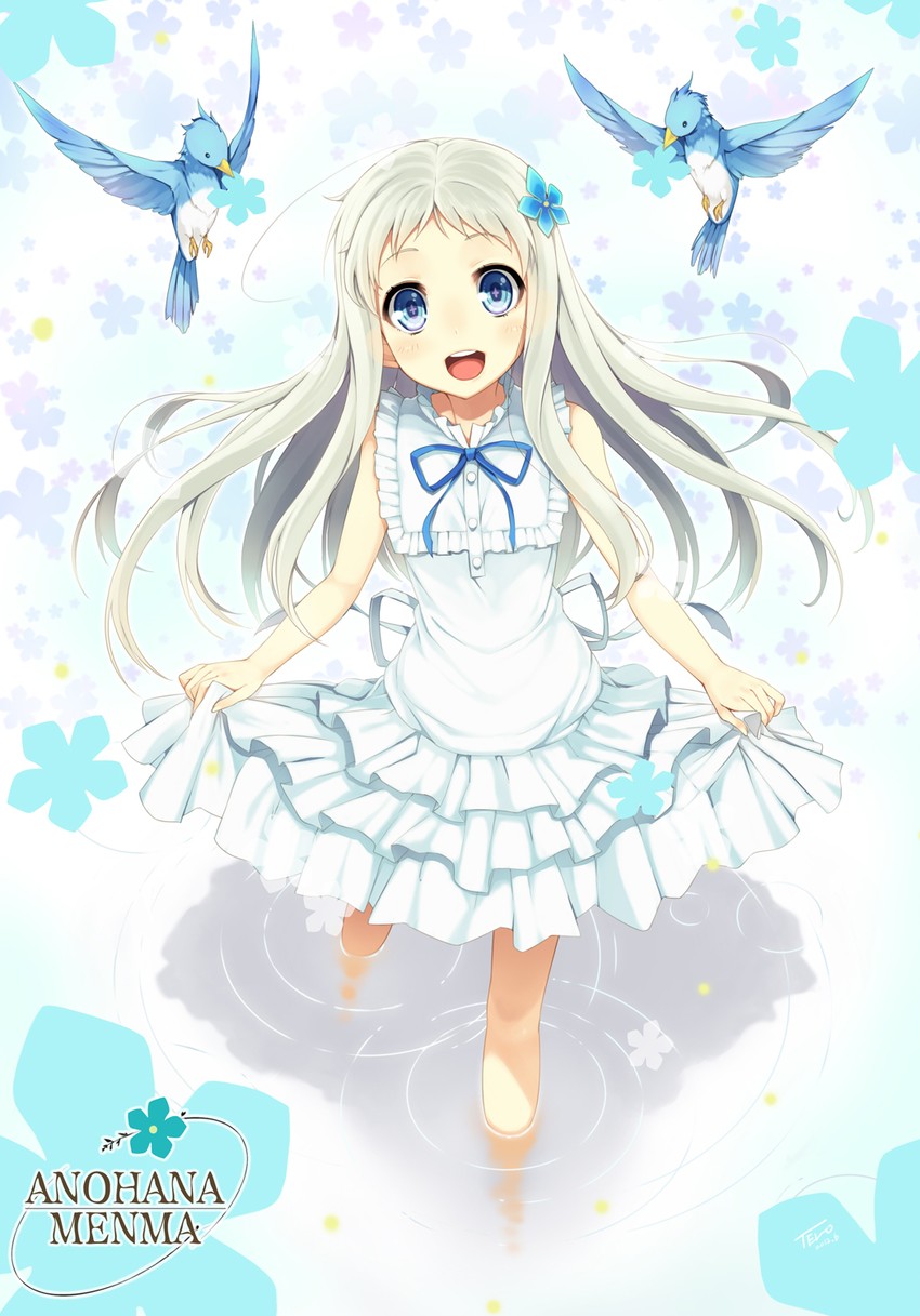 honma meiko (ano hi mita hana no namae wo bokutachi wa mada shiranai.) drawn by tel-o