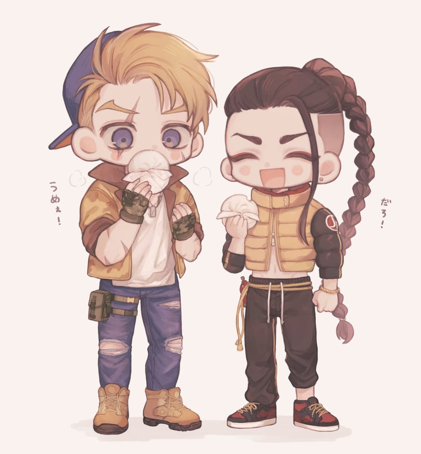 luke sullivan and jamie siu (street fighter and 1 more) drawn by jie_2_3