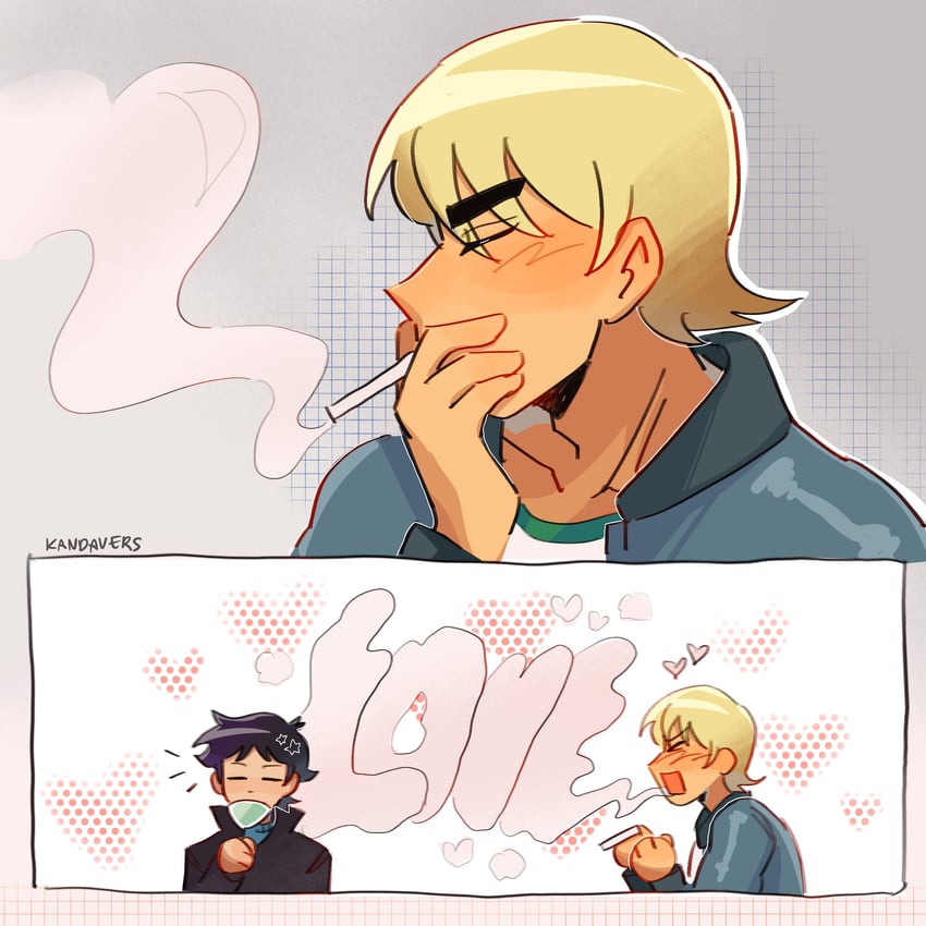 wallace wells and todd ingram (scott pilgrim and 1 more) drawn by kandavers
