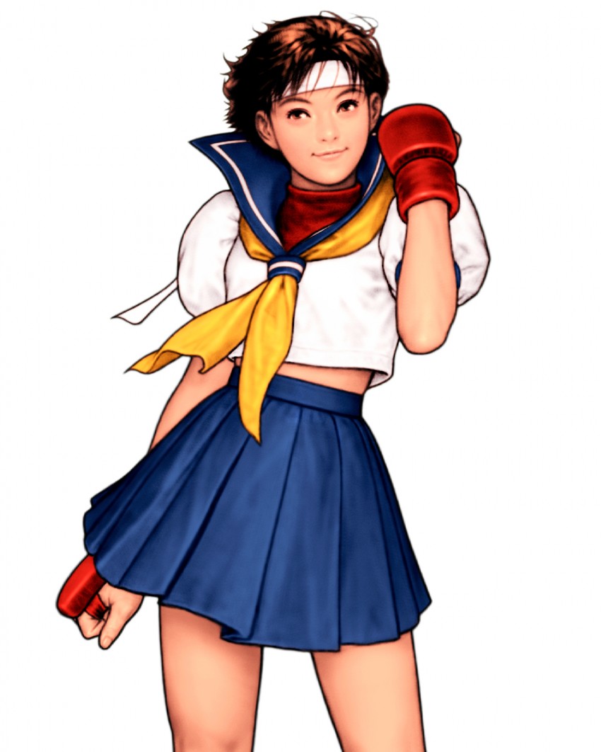 kasugano sakura (street fighter and 2 more) drawn by mori_toshiaki