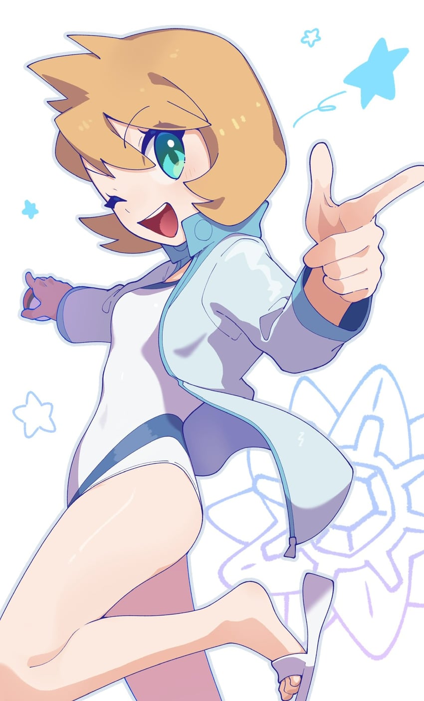 misty and starmie (pokemon and 1 more) drawn by omochi_(omotimotittona3)
