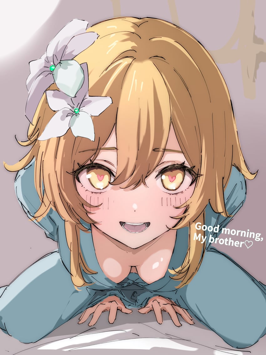 lumine (genshin impact and 1 more) drawn by ukitaryu