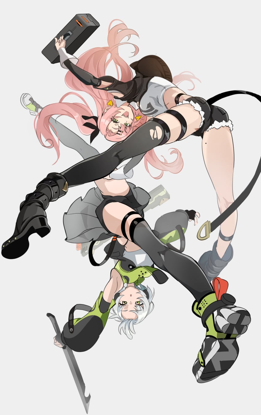 nicole demara and anby demara (zenless zone zero) drawn by niihatigounana
