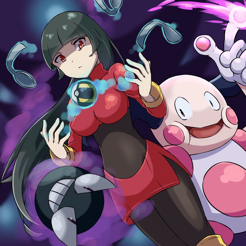 sabrina, gastly, and mr. mime (pokemon and 1 more) drawn by pon_yui