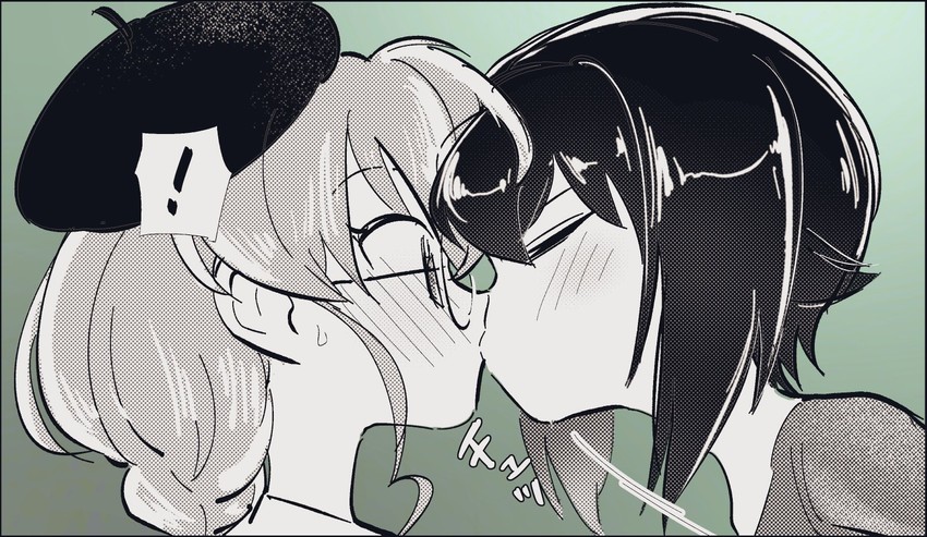 nishizumi maho and anchovy (girls und panzer) drawn by eisu_(eith)