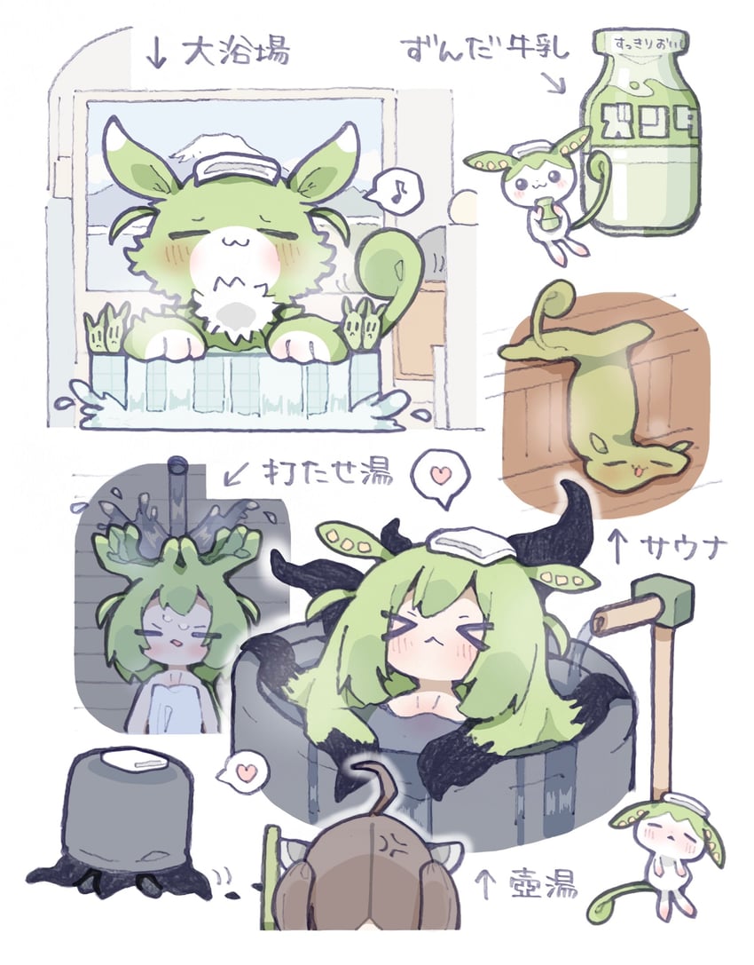 touhoku kiritan and zundamon (voiceroid and 2 more) drawn by nikamoka
