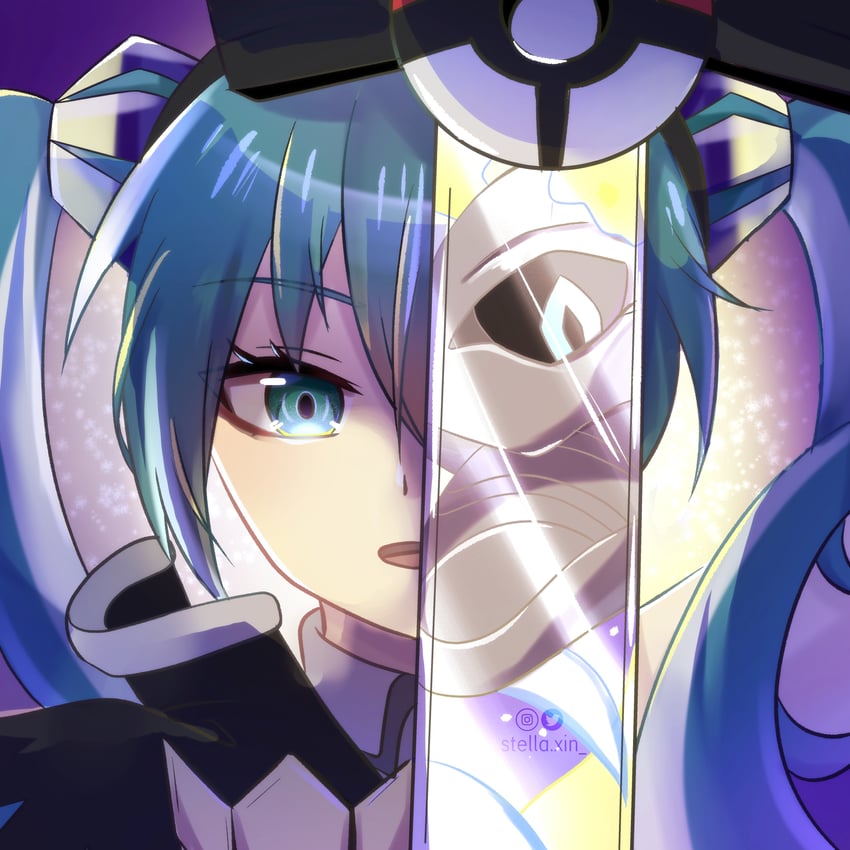 hatsune miku, miraidon, and dragon miku (pokemon and 2 more) drawn by stellaxin2611