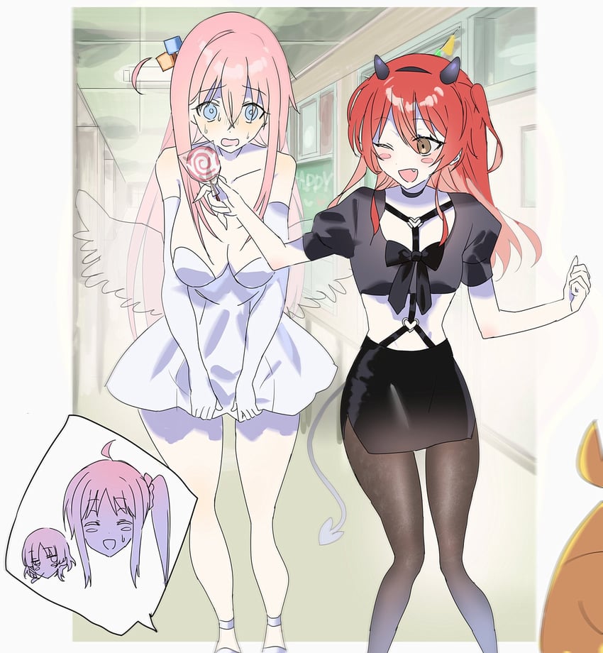 gotoh hitori, kita ikuyo, ijichi nijika, and yamada ryo (bocchi the rock!) drawn by bakemon_(pp_777_pp)