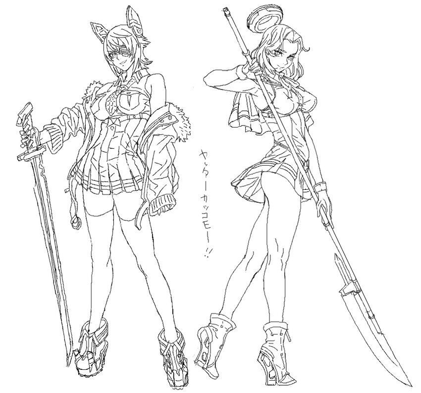 tenryuu, tatsuta, tenryuu kai ni, and tatsuta kai ni (kantai collection) drawn by cosmic_bear