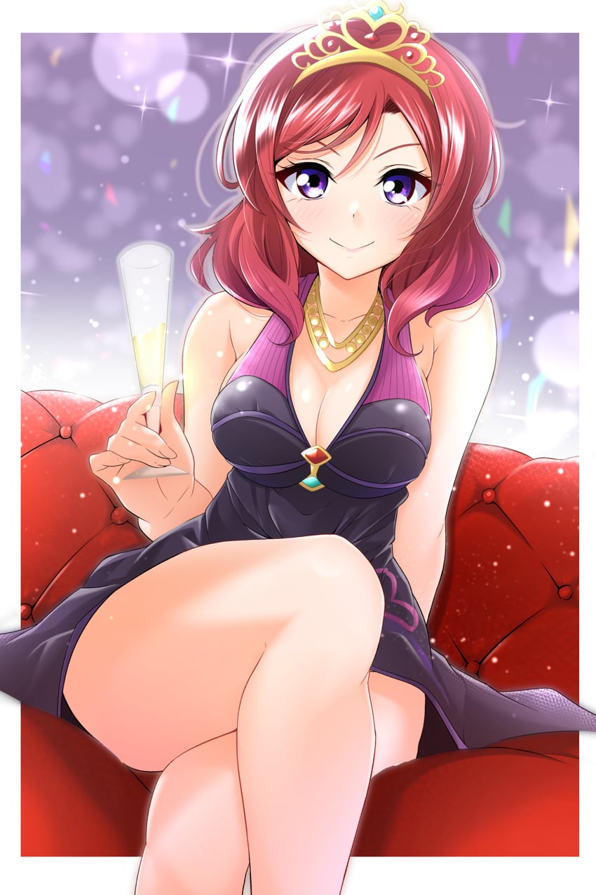 nishikino maki (love live! and 1 more) drawn by kirisaki_reina