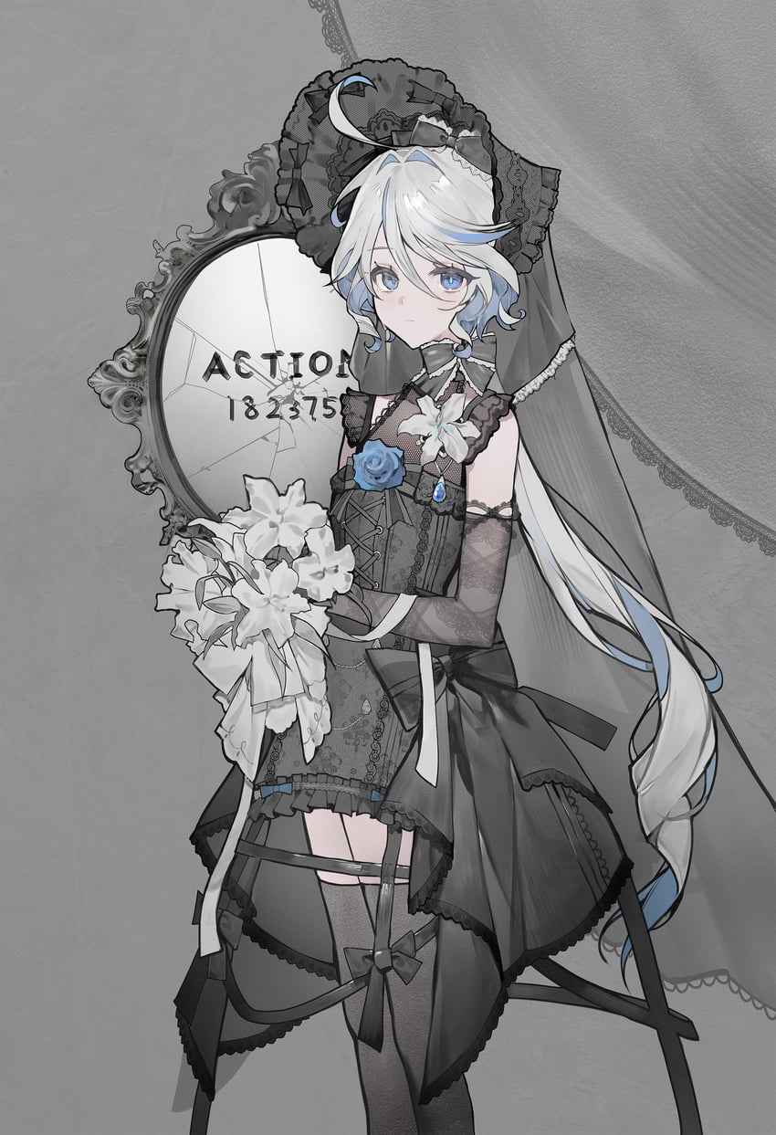 furina (genshin impact) drawn by ajirui