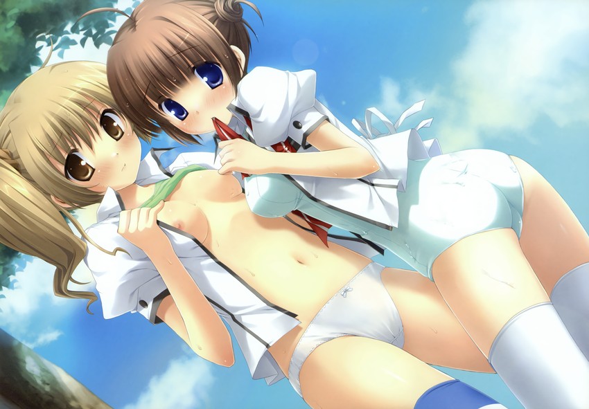 makiya sumika and tezuka yumimi (with ribbon) drawn by ikegami_akane