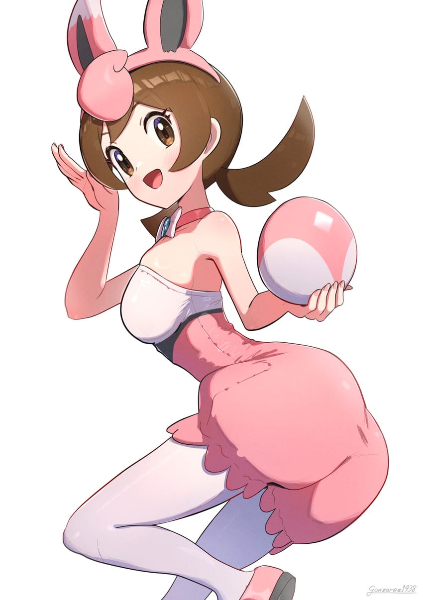 lyra and wigglytuff (pokemon and 1 more) drawn by gonzarez
