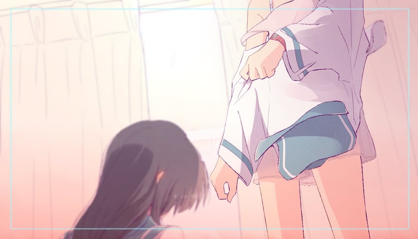 yoroizuka mizore and kasaki nozomi (hibike! euphonium and 1 more) drawn by sawara65