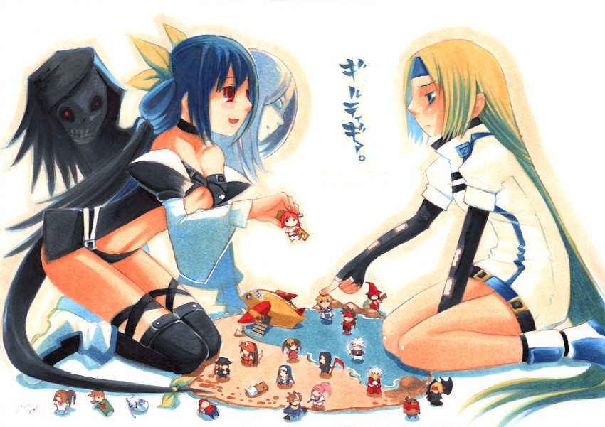 bridget, dizzy, may, baiken, millia rage, and 19 more (guilty gear and 1 more) drawn by soga_shiina