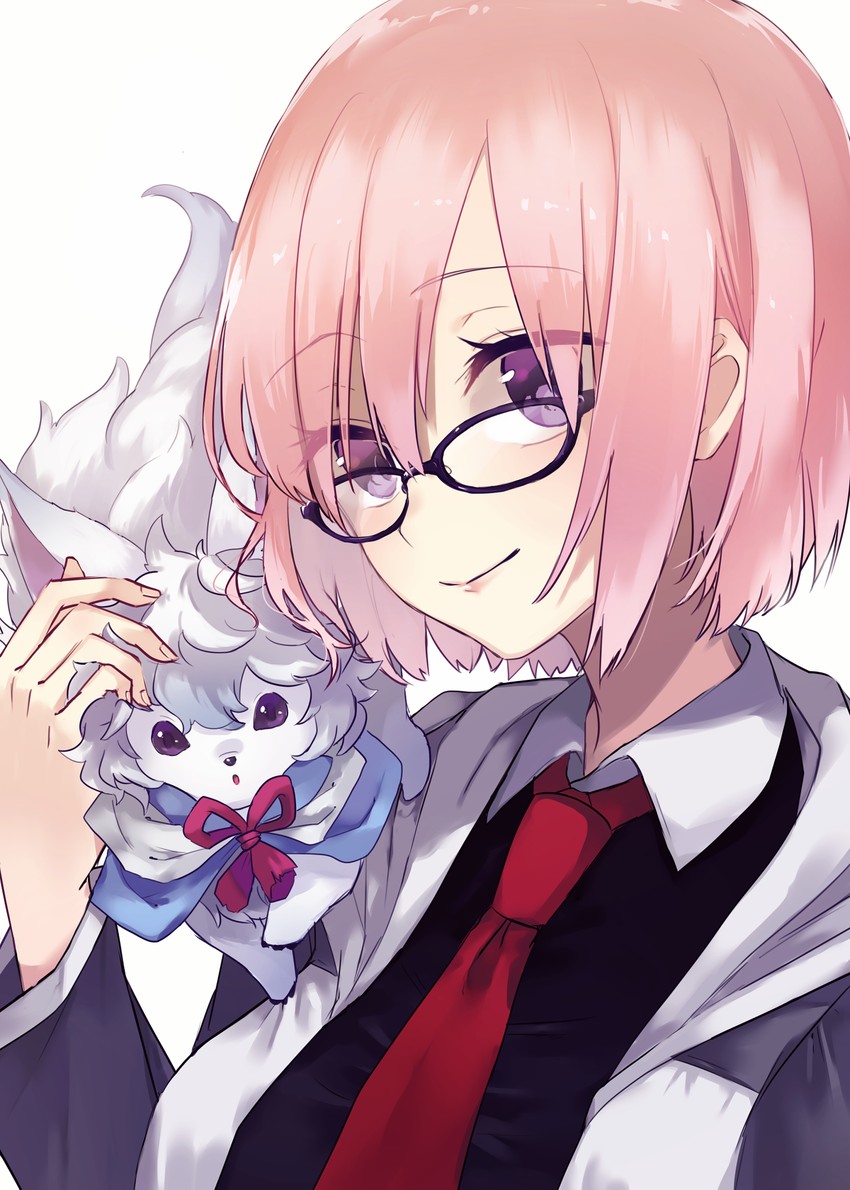 mash kyrielight and fou (fate and 1 more) drawn by kusaka_kou