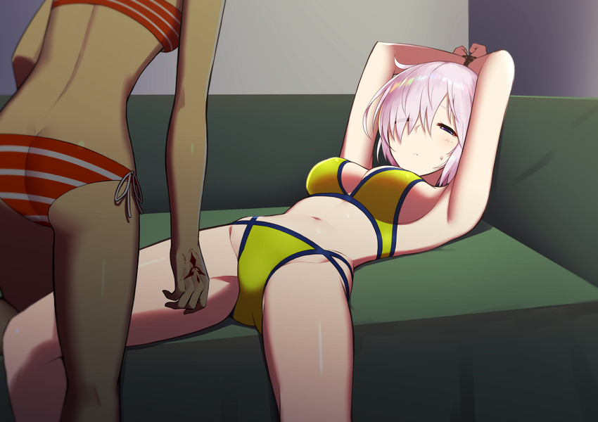 mash kyrielight and fujimaru ritsuka (fate and 2 more) drawn by kuroshiro_(ms-2420)