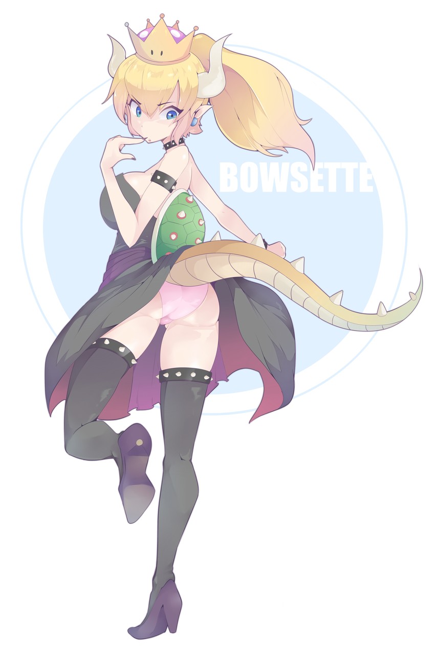 bowsette (mario and 1 more) drawn by hot_vr