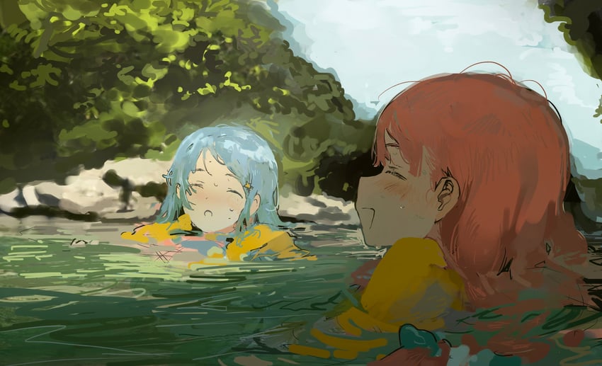 yuki aine and minato mio (aikatsu! and 1 more) drawn by suiso_(owp)