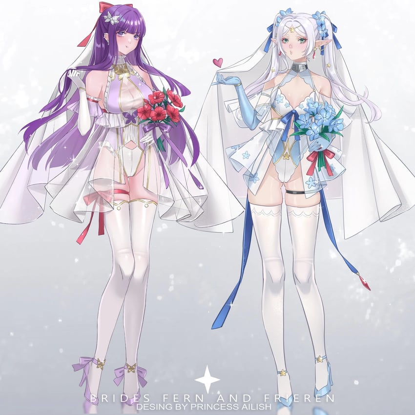 frieren and fern (sousou no frieren) drawn by princess_ailish