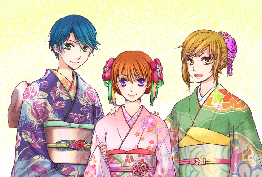 sakura chiyo, kashima yuu, and seo yuzuki (gekkan shoujo nozaki-kun) drawn by yuzuka_(pixiv12193841)