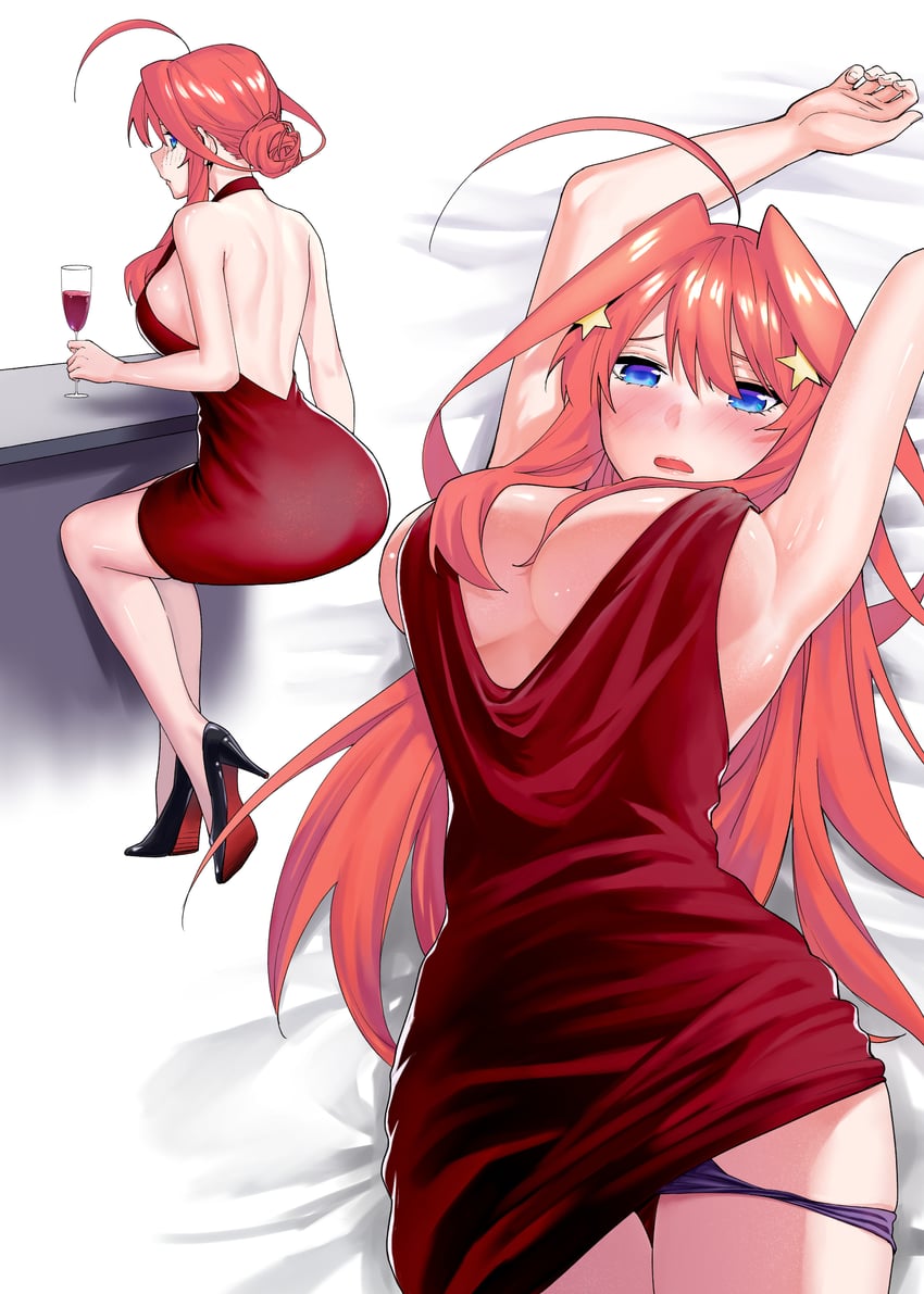 nakano itsuki (go-toubun no hanayome) drawn by kosmos_beta