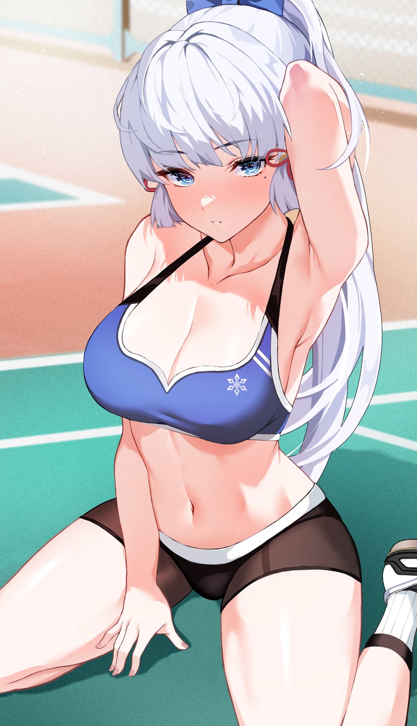 kamisato ayaka (genshin impact) drawn by lessone