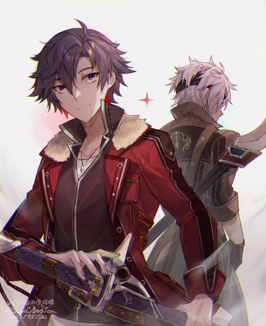 rean schwarzer and crow armbrust (eiyuu densetsu and 2 more) drawn by youmicitrustea