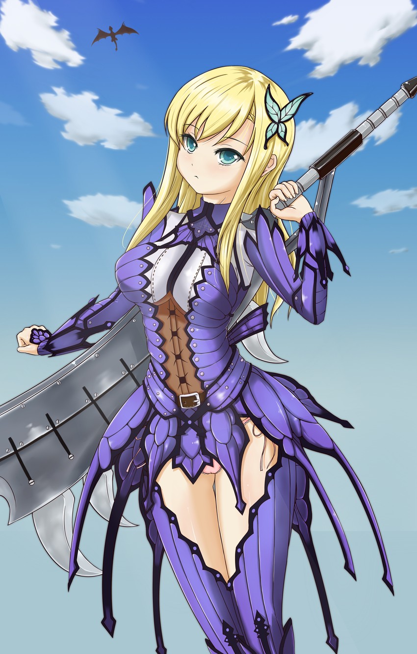 kashiwazaki sena and rathalos (monster hunter and 2 more) drawn by ardi_(pixiv_id_294704)