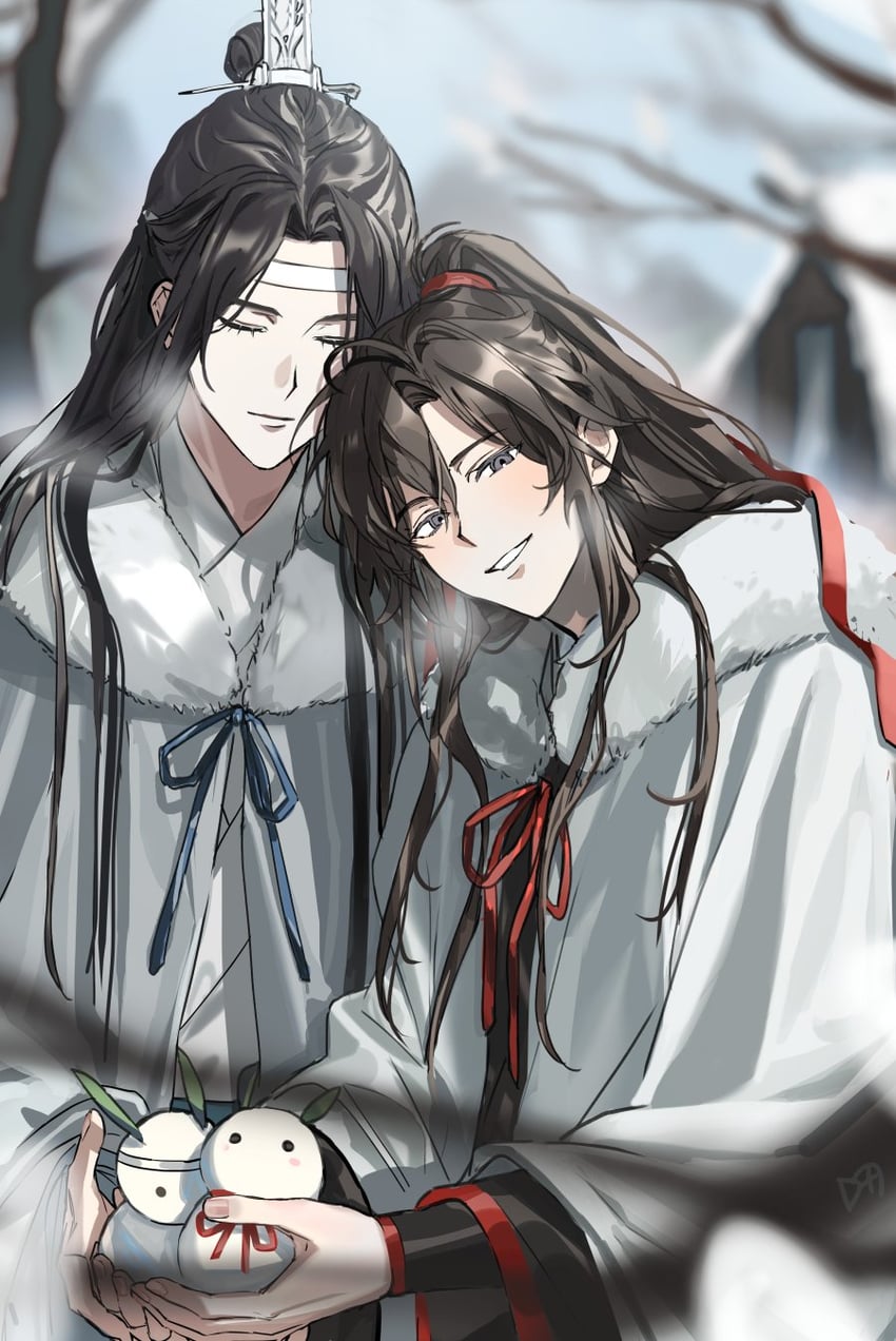 wei wuxian and lan wangji (modao zushi) drawn by daenarys