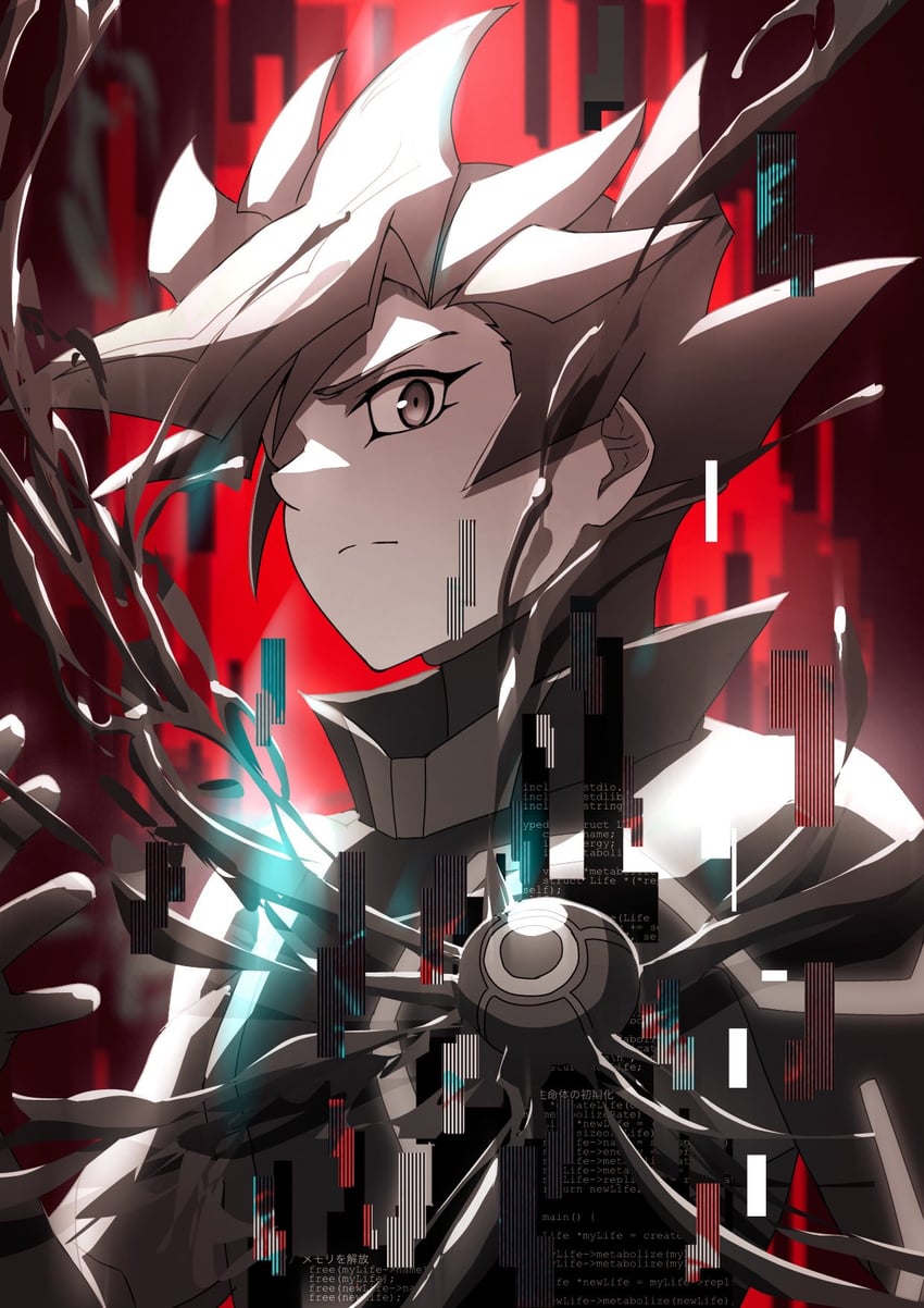 fujiki yusaku and playmaker (yu-gi-oh! and 1 more) drawn by atltax_00