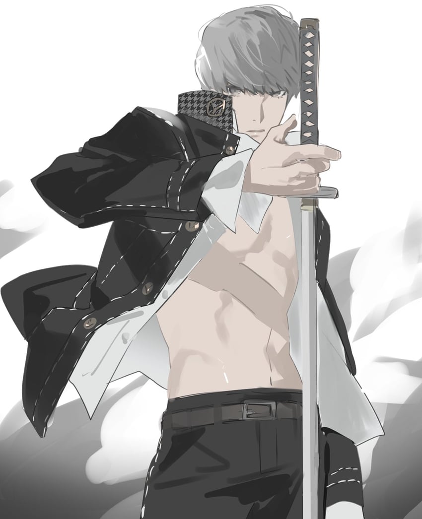 narukami yu (persona and 1 more) drawn by prsnmikuro