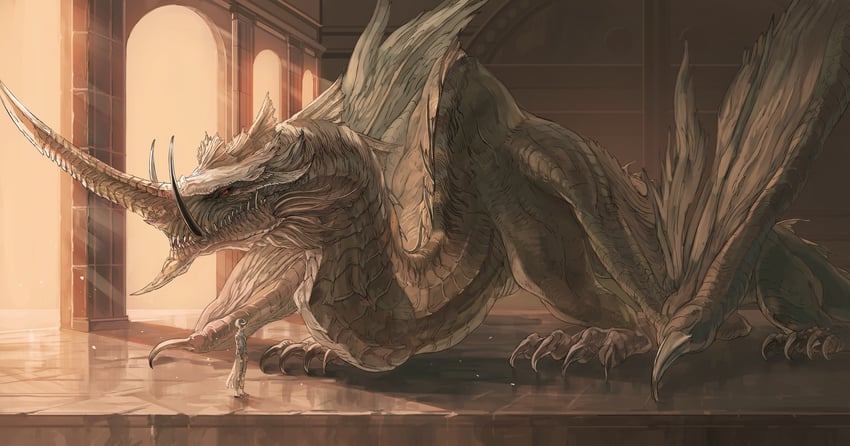 varshahn and vrtra (final fantasy and 1 more) drawn by sakaya313