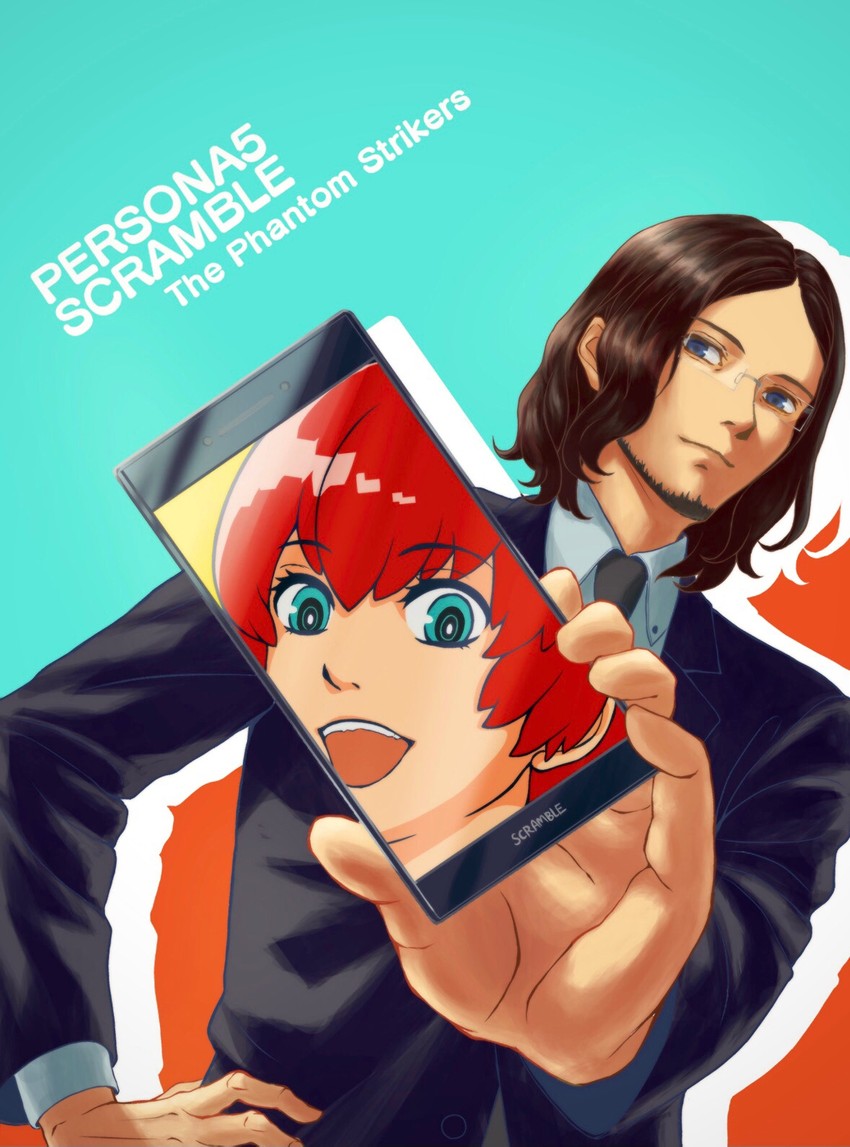 sophia and hasegawa zenkichi (persona and 2 more) drawn by yazumi_(fpuv2587)